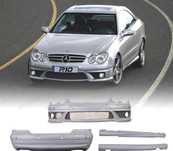 KIT DE CARROÇARIA MERCEDES CLK 200-500 W209 C209 02-09 LOOK AMG