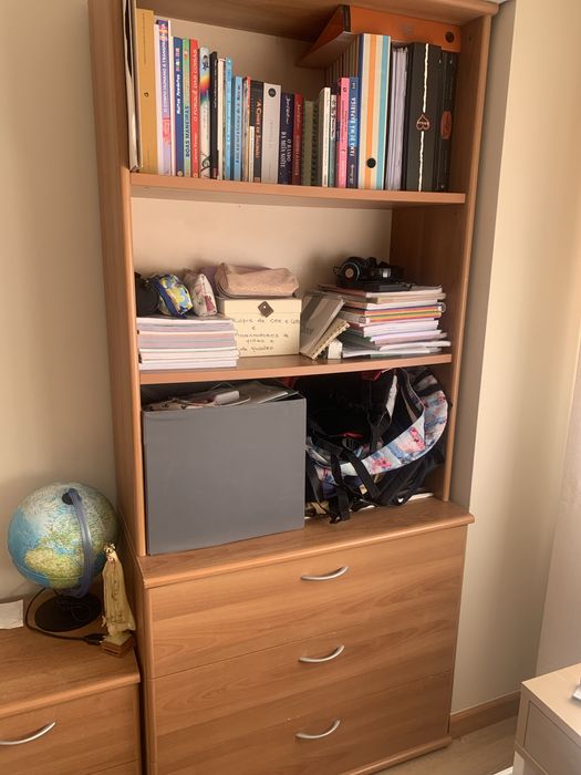 Quarto de solteiro em faia completo