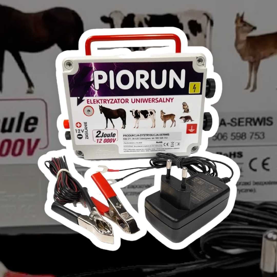 Elektryzator pastuch ogrodzeniowy - PIORUN - 12/230V darmowa wysyłka!