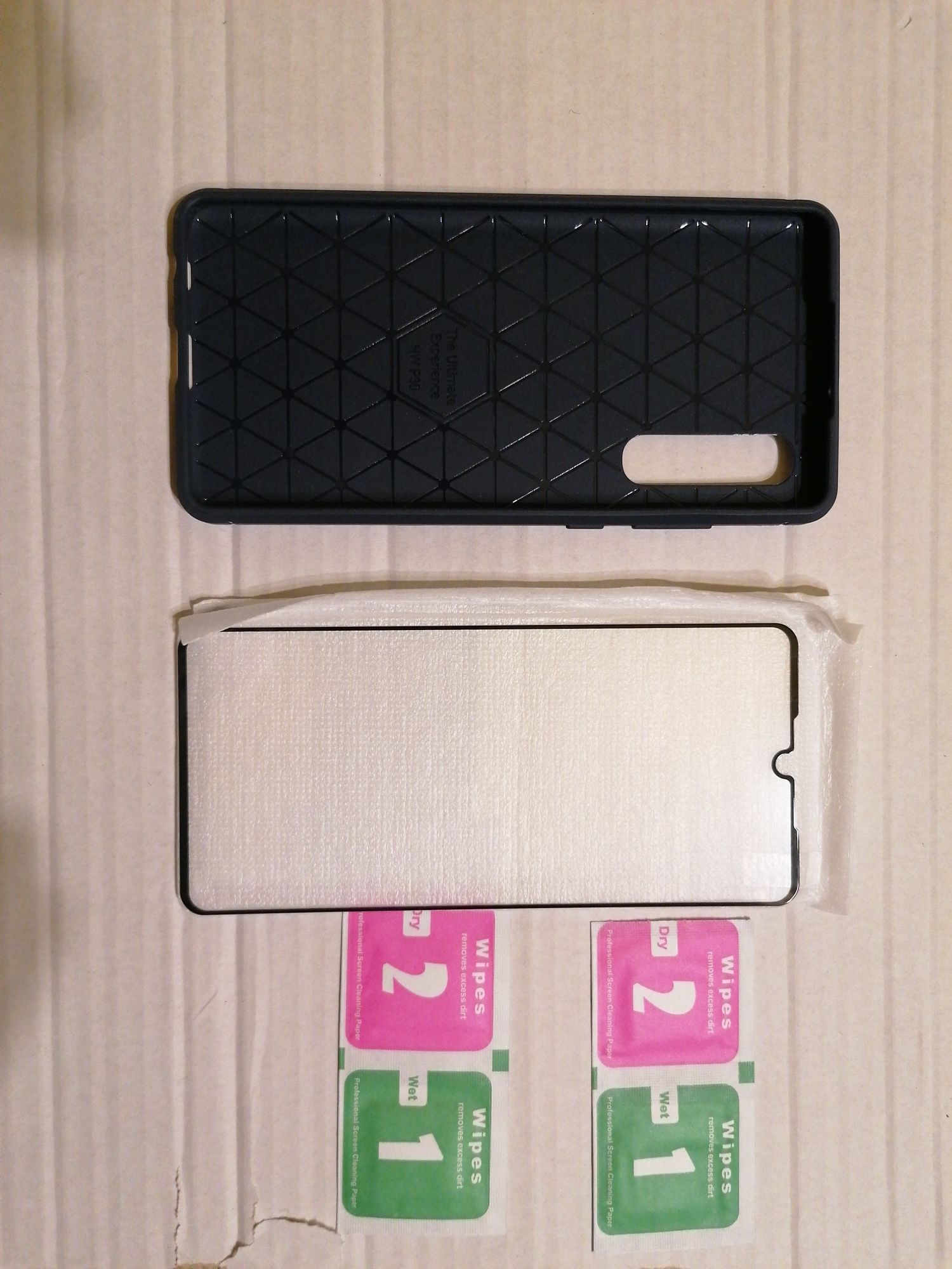 Pokrowiec, Etui + 2 x szklo hartowane do Huawei P30