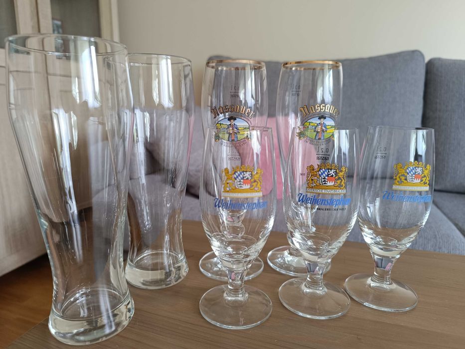 Пивні бокали, ідеальний стан, 7 штук