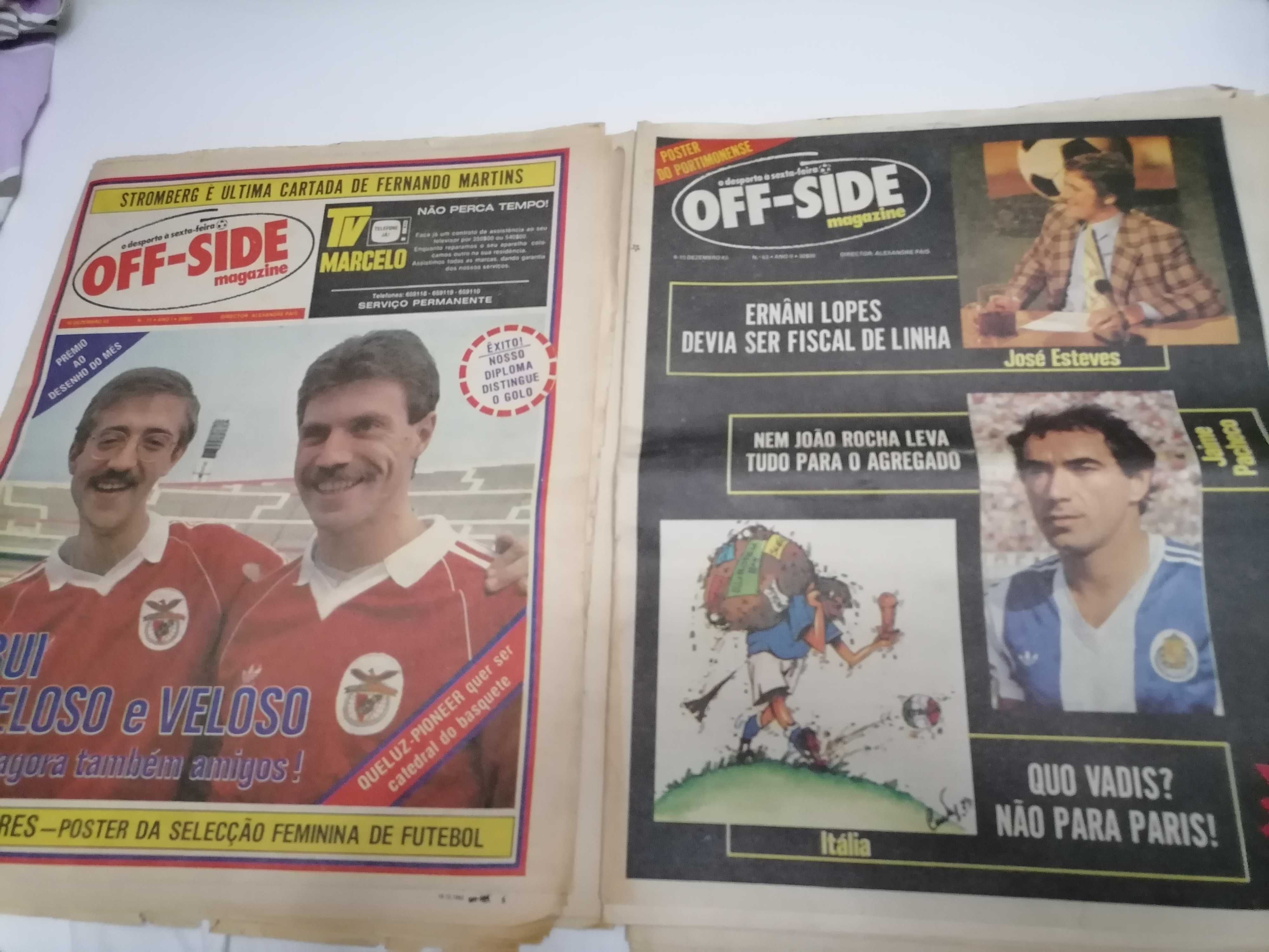 Semanário OFF-SIDE 1982 c/Poster Equipas