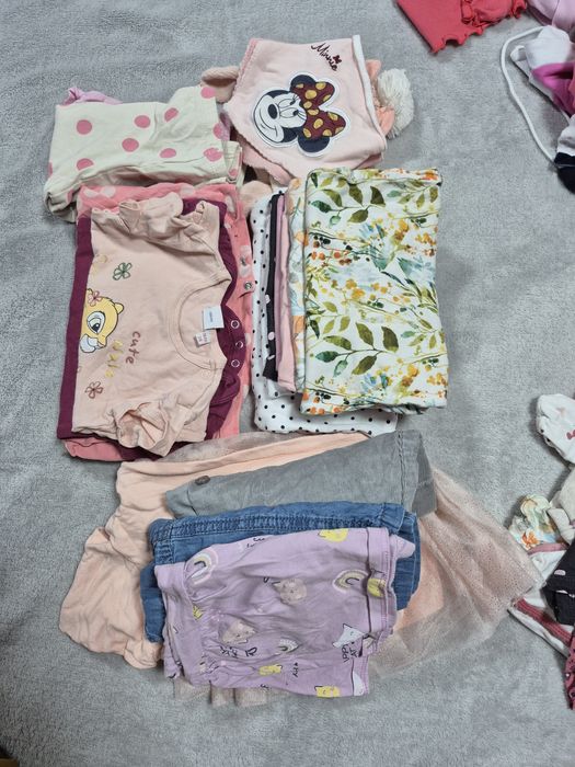 Zestaw ubrań dla dziewczynki r. 56-62 nowe i bdb