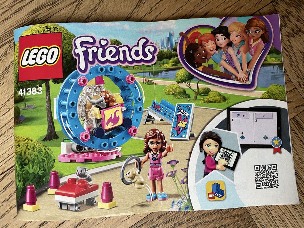 Zestaw Lego Friends Plac zabaw dla chomików Olivii 41383