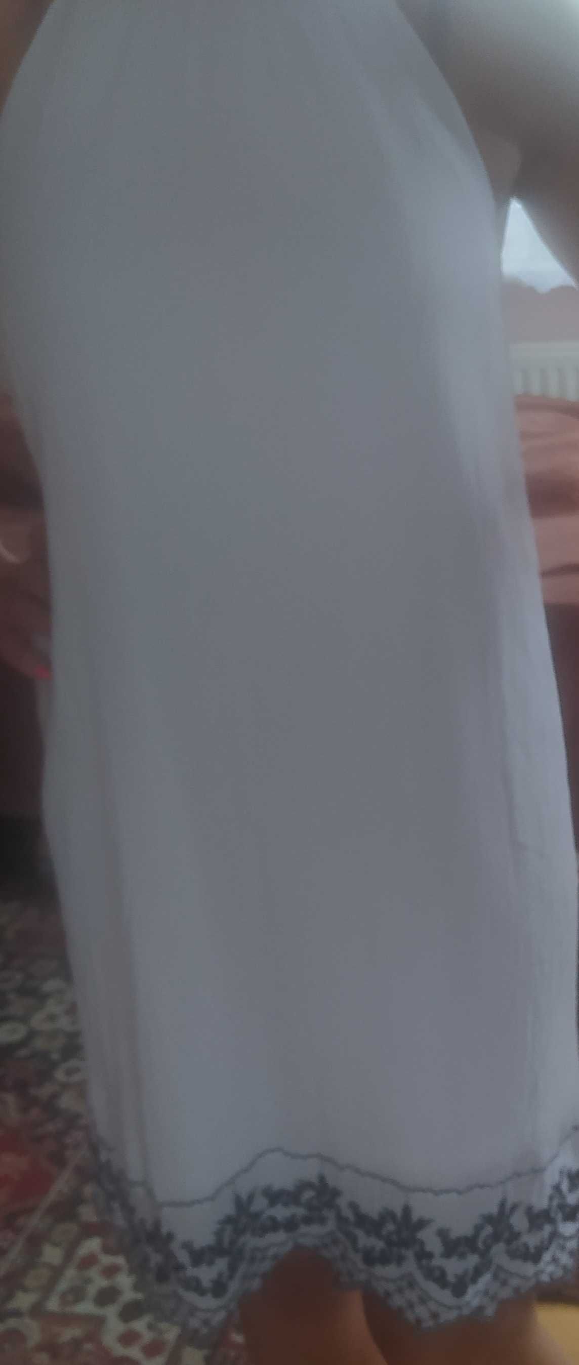 Sukienka biała z ramiączkami r.38  reserved