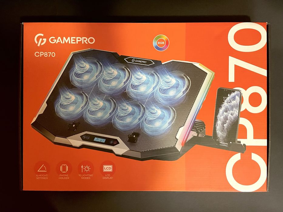 Підставка під ноутбук охолоджуюча GamePro CP870 Black