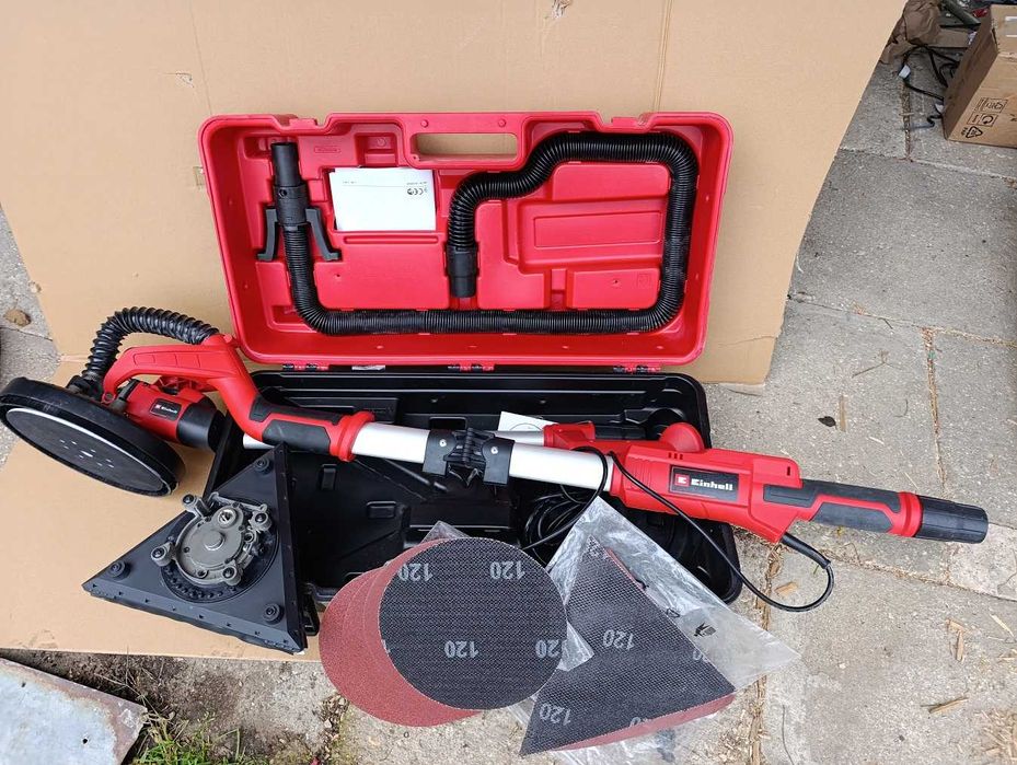 Żyrafa szlifierka do gipsu Einhell TE-DW 225 X dysk + trójkąt zestaw