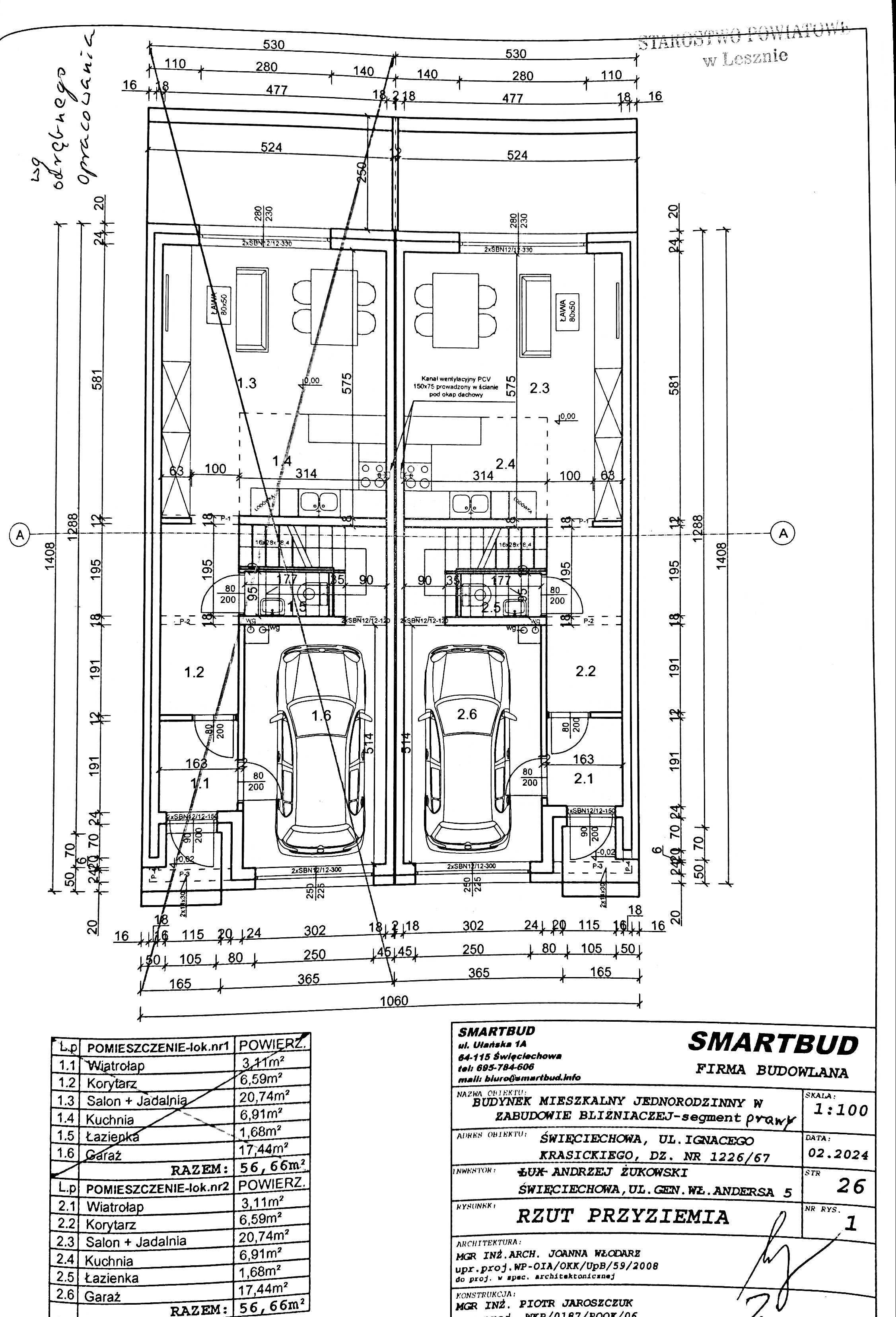 Dom w zabudowie bliźniaczej 117.5 m2