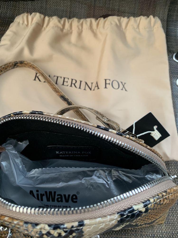 Нова шкіряна міні-сумочка Katerina Fox