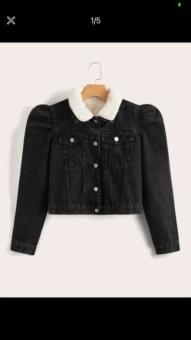 Vendo casaco de ganga com pelo