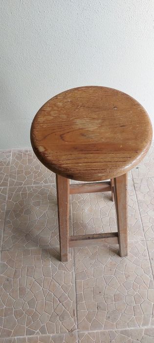 Banco madeira maciça 70 cm de altura