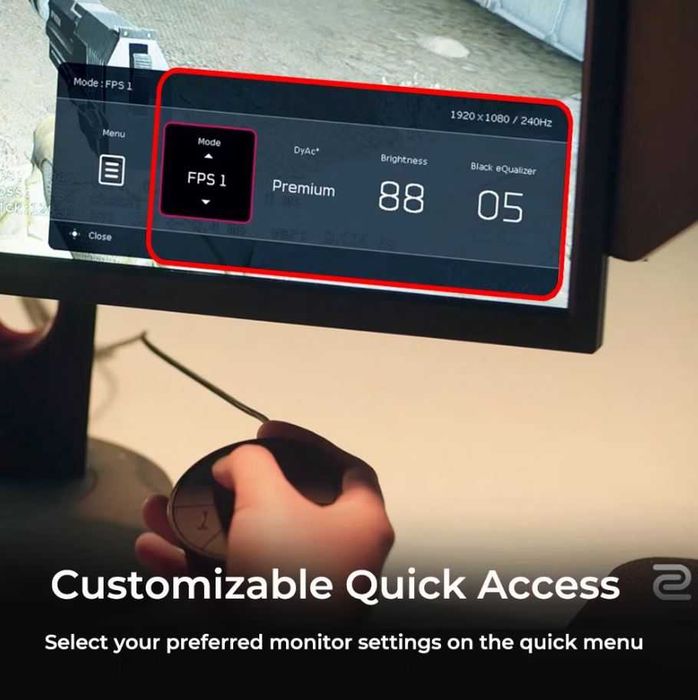 Monitor BenQ Zowie XL2546K TN 24.5" FHD 16:9 240Hz FreeSync Premium