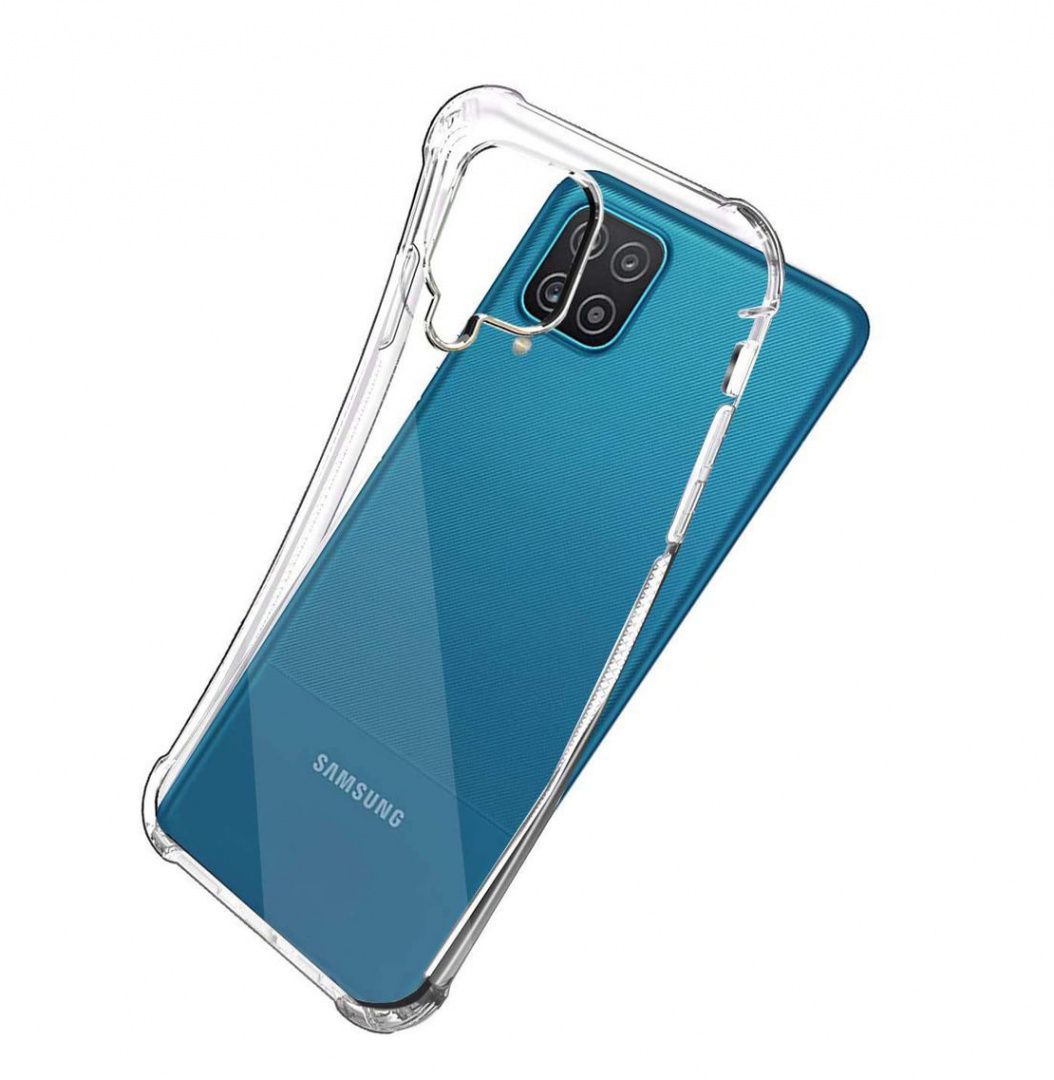 Etui Żelowe A-Shock + Szkło Hartowane Płaskie Do Samsung Galaxy A12