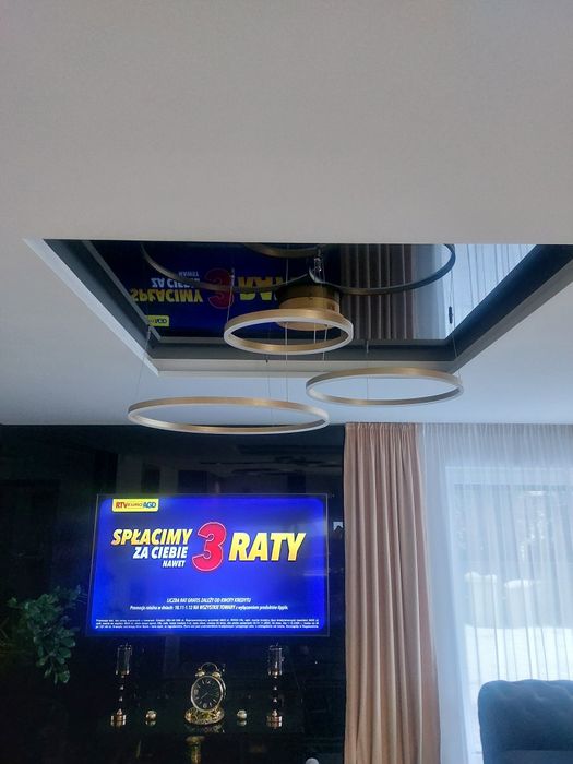 Lampa zlota led ring.