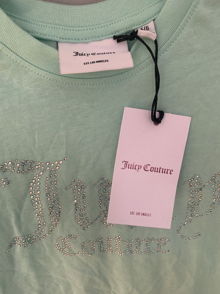 Nowy tshirt Juicy Couture, 5-6 lat Z kryształkami