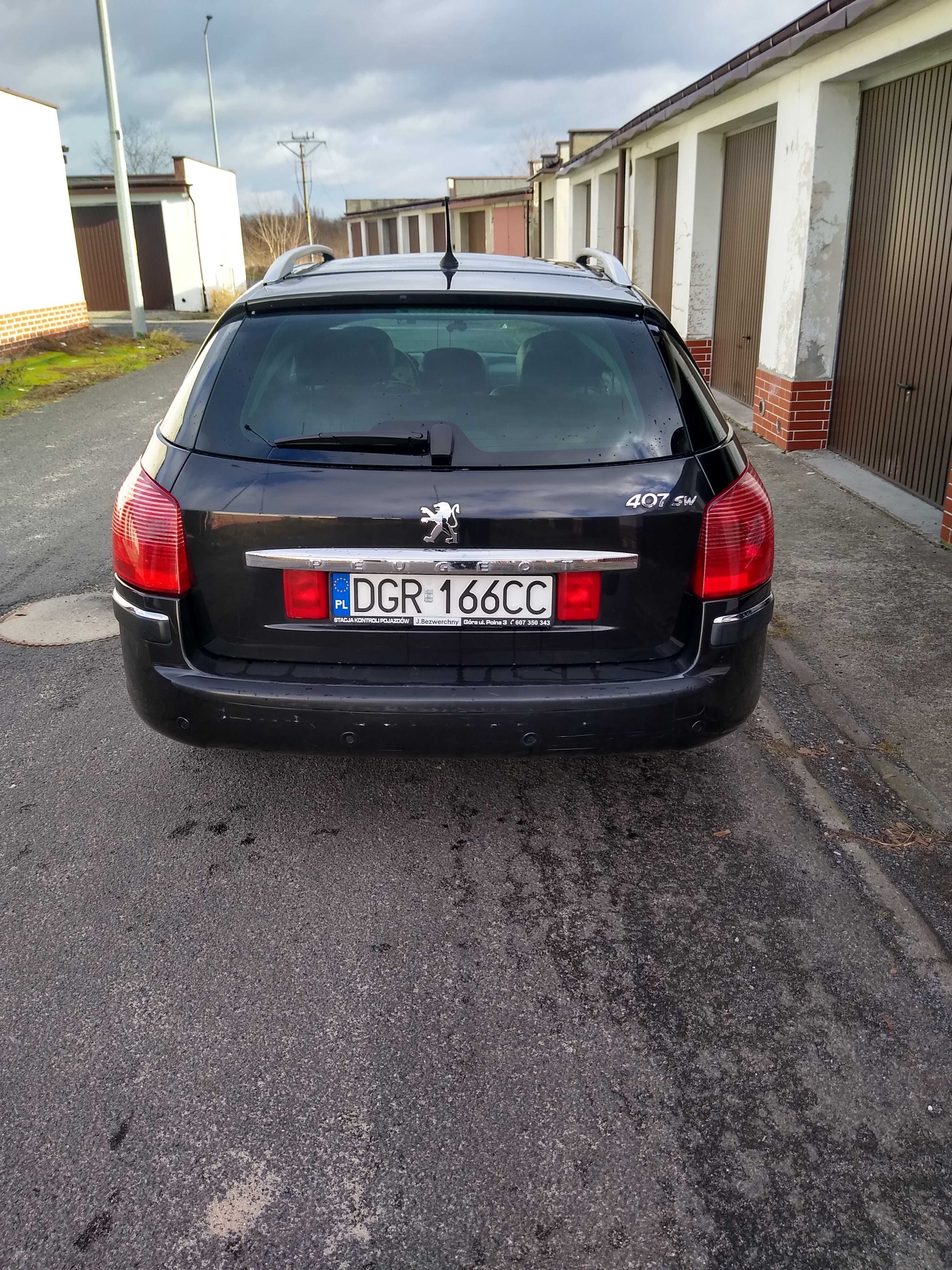 Peugeot 407 SW czarny