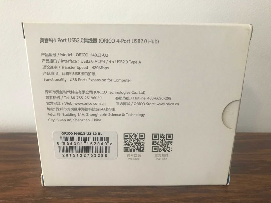 ORICO cztery porty rozdzielacz Hub na Usb 2.0