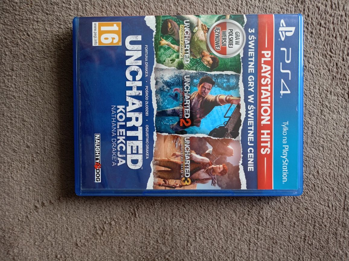 Gry na PS4! Wiedźmin 3 Dziki Gon i Uncharted kolekcja Natana Drake'a