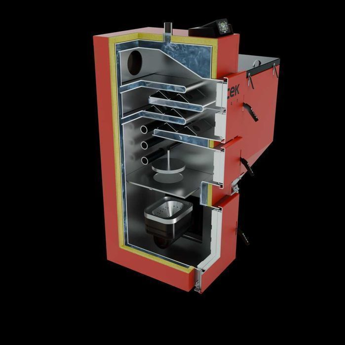 Kocioł węgiel pellet drewno piec Moceko PRO 25kW dotacje OD RĘKI ZUM