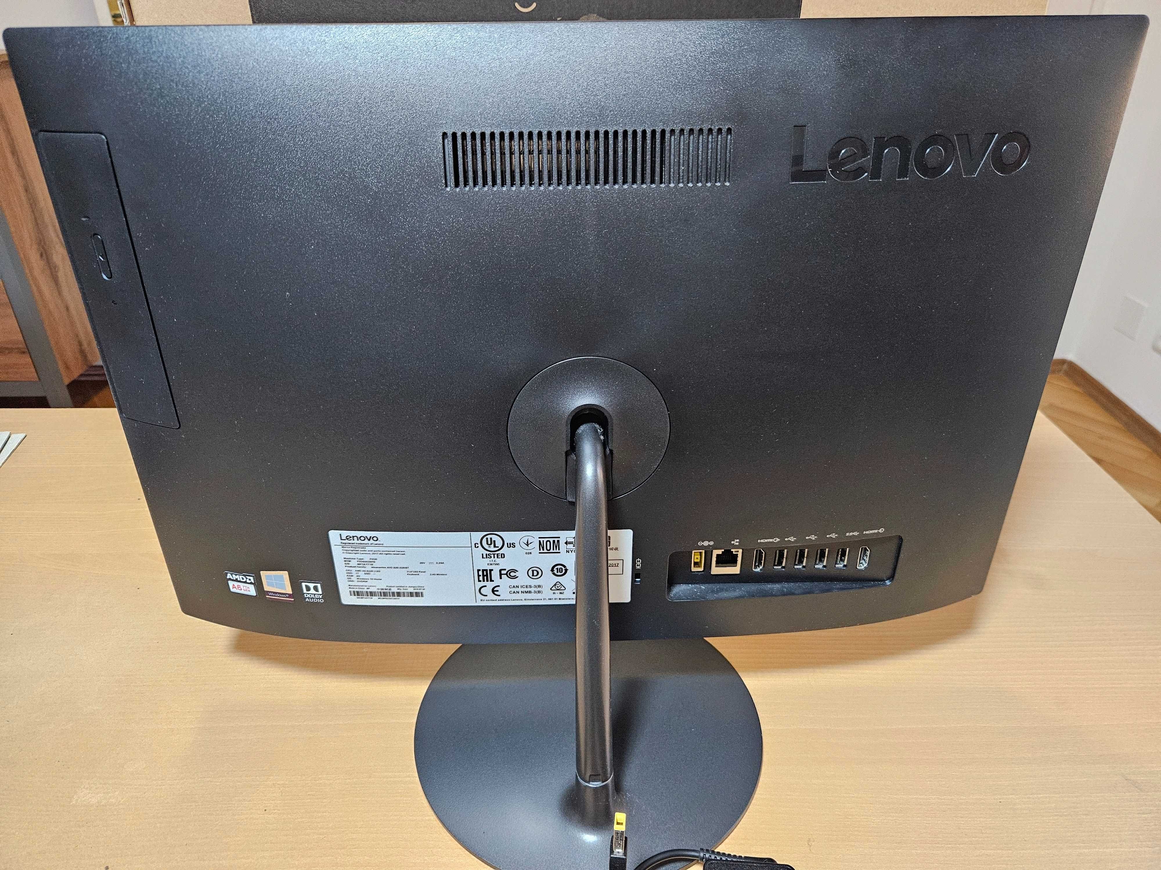 Komputer Lenovo Ideacentre 520-22AST A6 9220, 21,5" 4GB RAM 1TB Win10