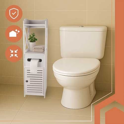 Полка этажерка для ванной и туалета полка пенал на ключ