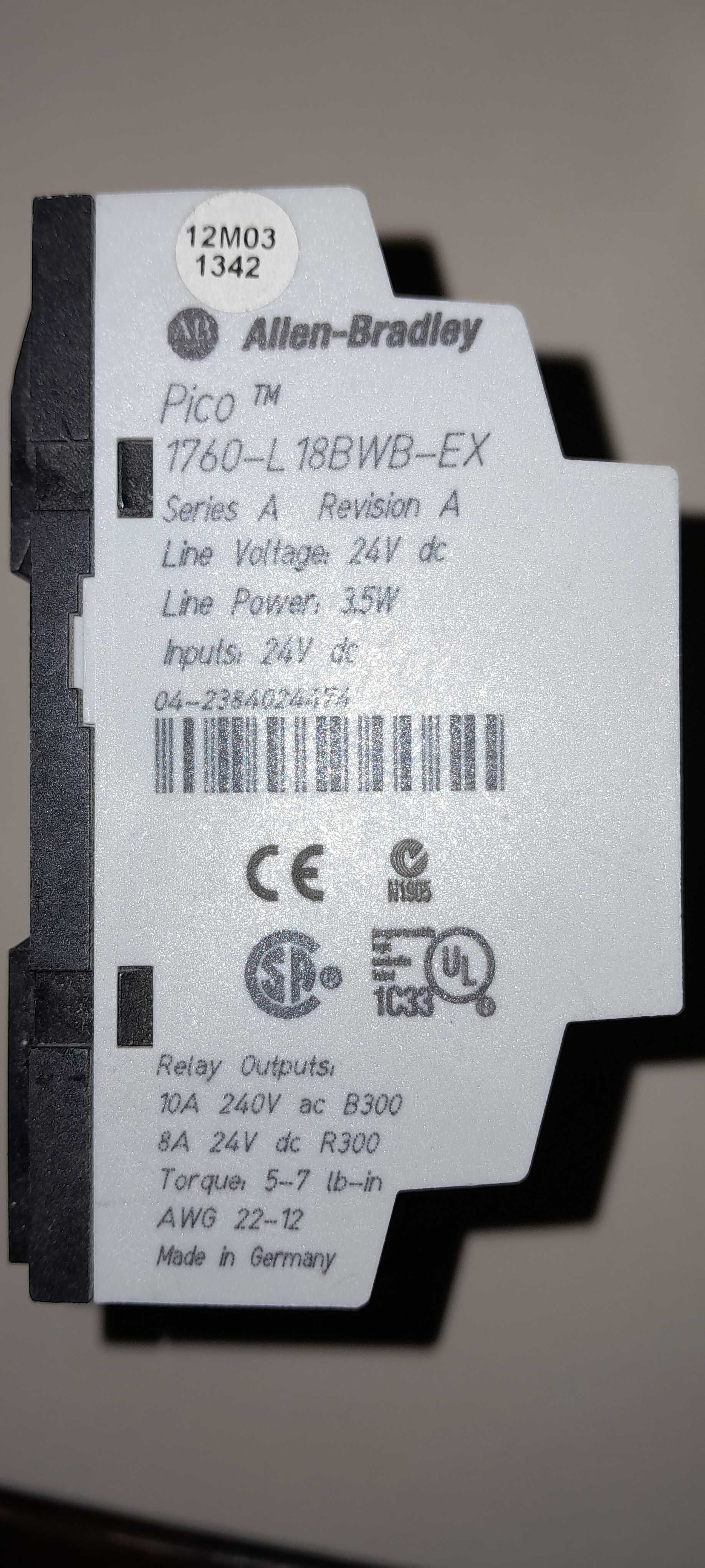 Контроллер Allen-Bradley 1760-L18BWB-EX+блок питания