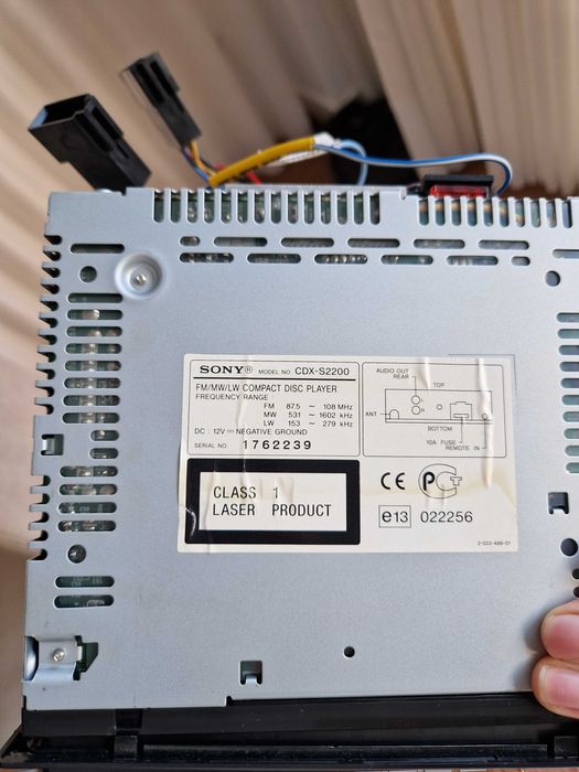 Vendo auto-rádio Sony