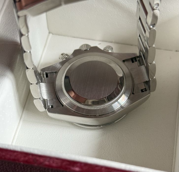 Seiko mod daytona nowy czarno srebrny z chronometrem