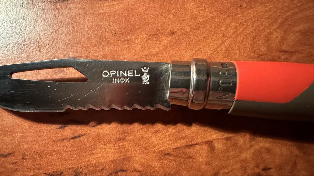 Nóż Opinel No 08 Inox Outdoor Żeglarski z gwizdkiem ratunkowym