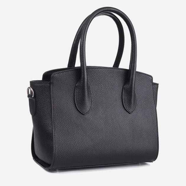 Шкіряна сумка чорна Італія