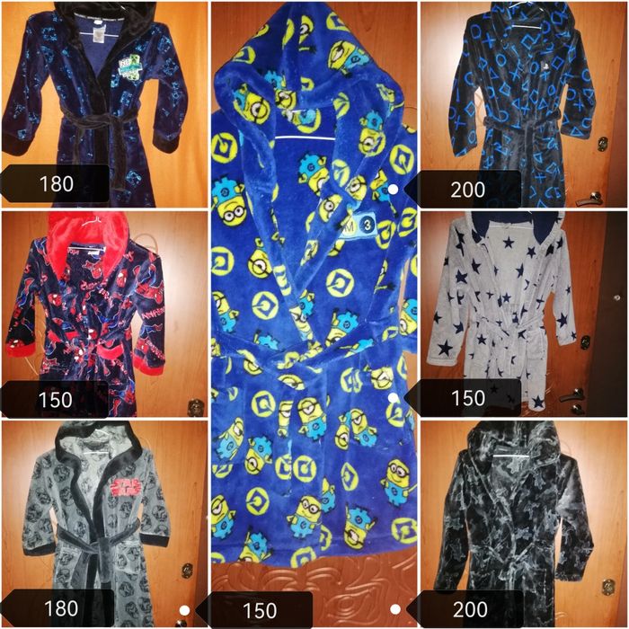 Детский халат Mincraft. Spider-man. Миньоны. StarWars. Playstation.