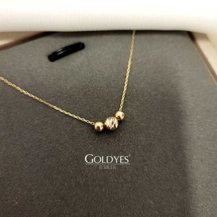 złoty łańcuszek naszyjnik próby złota 585