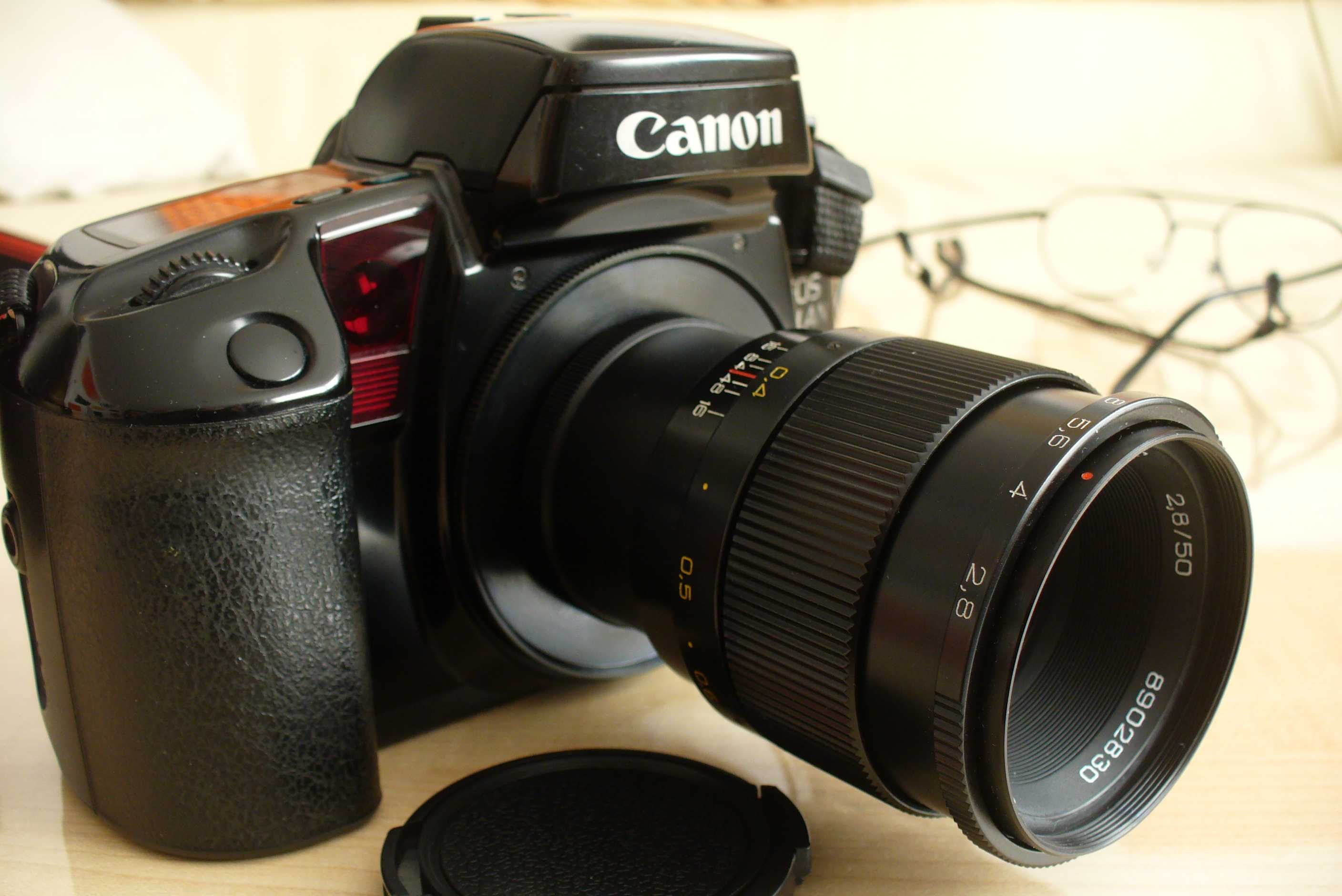 Industar 61L/3 MC, zestaw macro Canon EF/EF-S