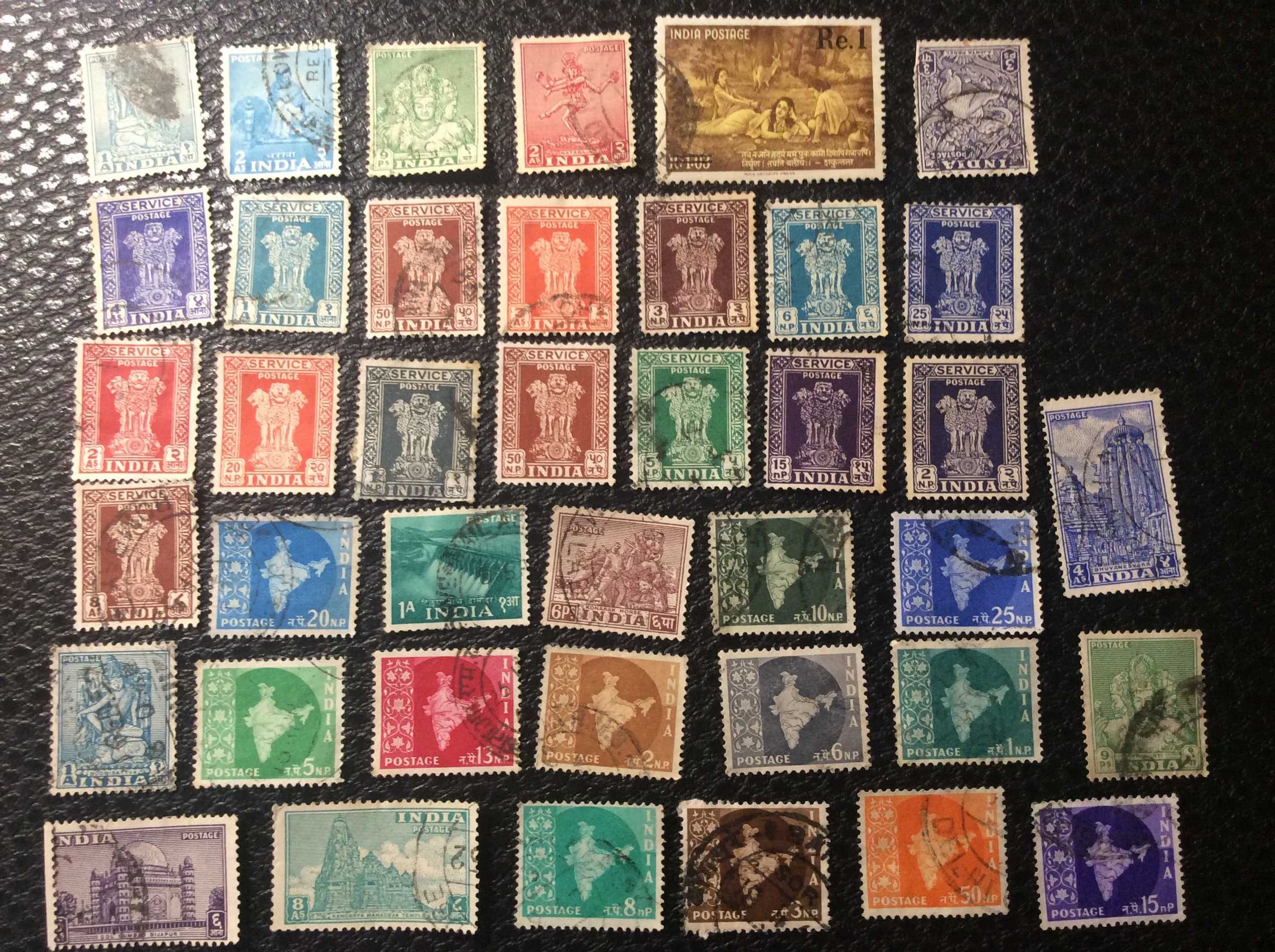 Індія, поштові марки 40 штук (50)