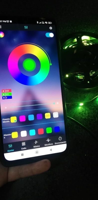 Taśma Led RGB 3m Nowa Pilot Aplikacja