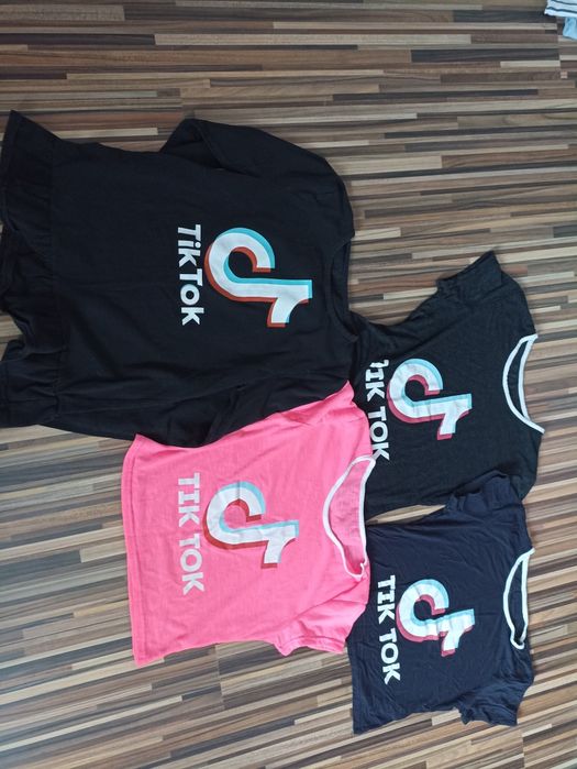 Koszulki i bluza tik tok r140/146