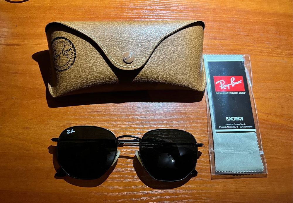 Ray Ban ОРИГИНАЛ 3548 Очки Hexagonal Flat Lenses солнцезащитные окуляр