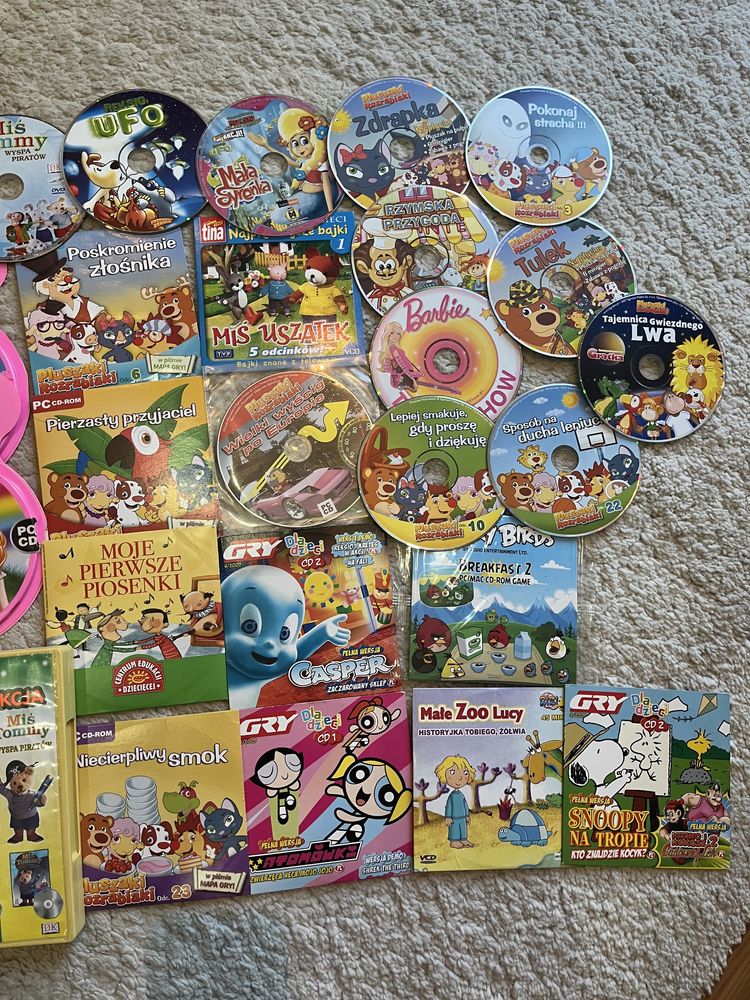 Zbiór bajek, gier i piosenek dla dzieci na dvd, cd, pc