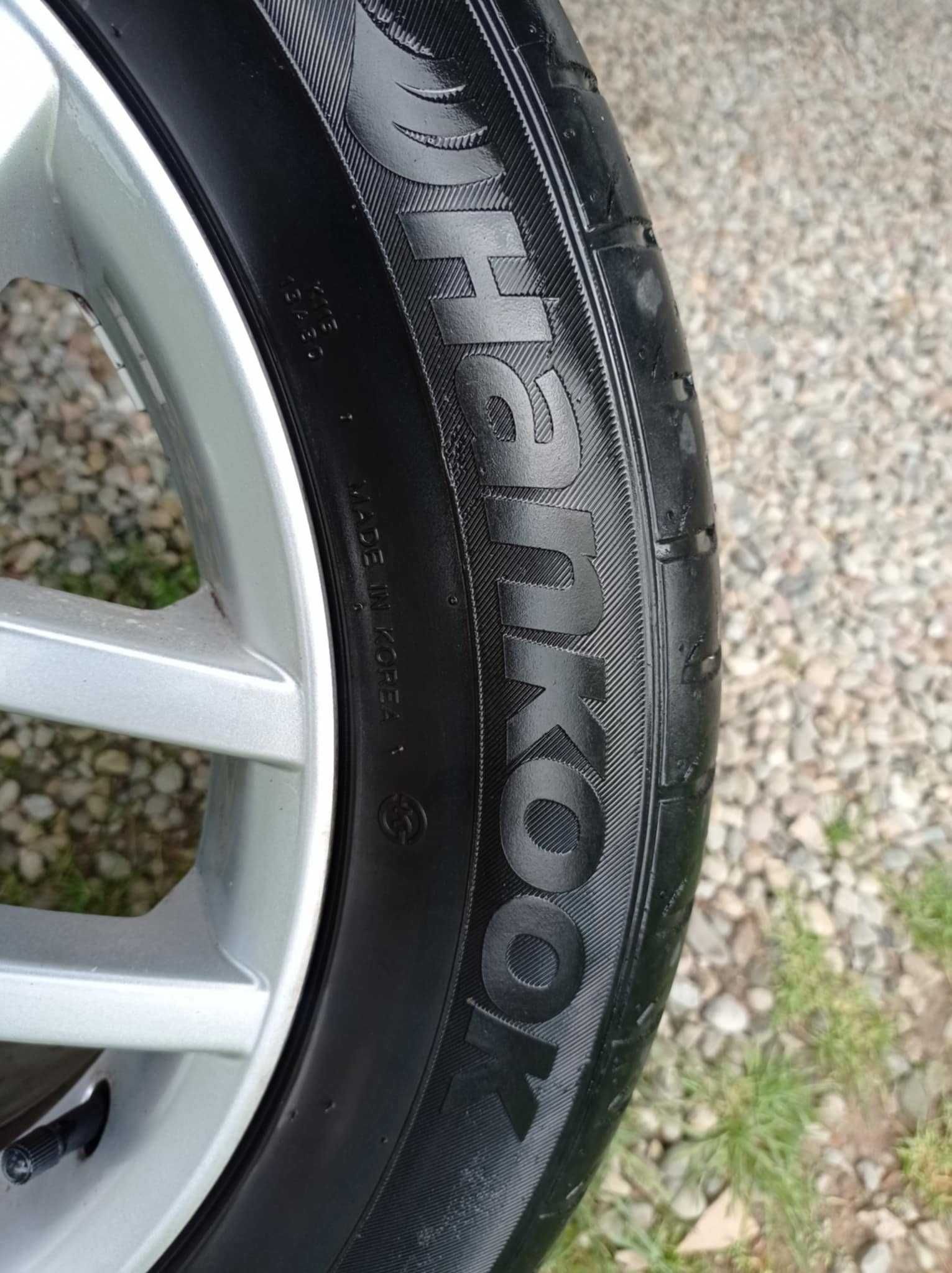Komplet alufelg 16" 5x100 z oponami Hankook