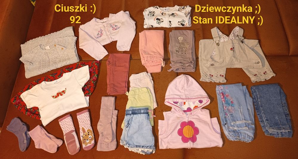 Ciuszki dla dziewczynki :) 92 :) stan IDEALNY ;)