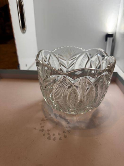 Новая хрустальная салатница