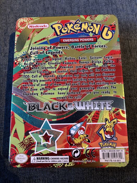 Caixa Pokémon 6 Black&White Emerging Powers Nintendo