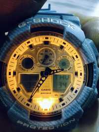 Casio g-shock Ga100a blue jeans