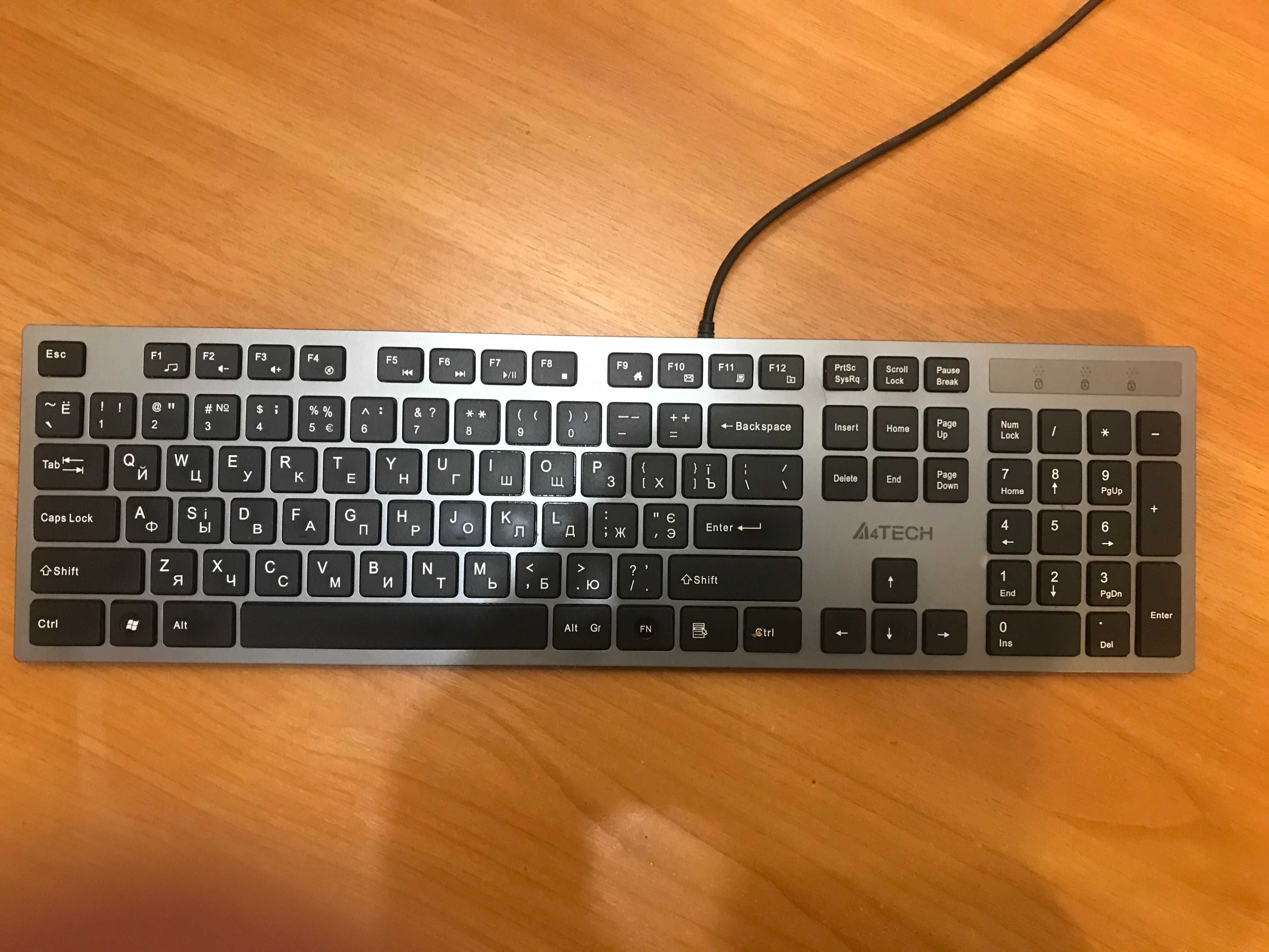 Клавиатура A4Tech KV-300H USB Grey