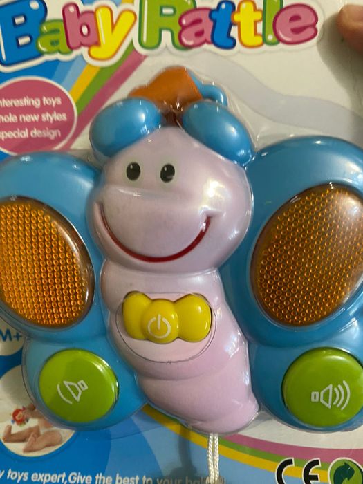 Подвеска на коляску, бабочка, игрушка на коляску