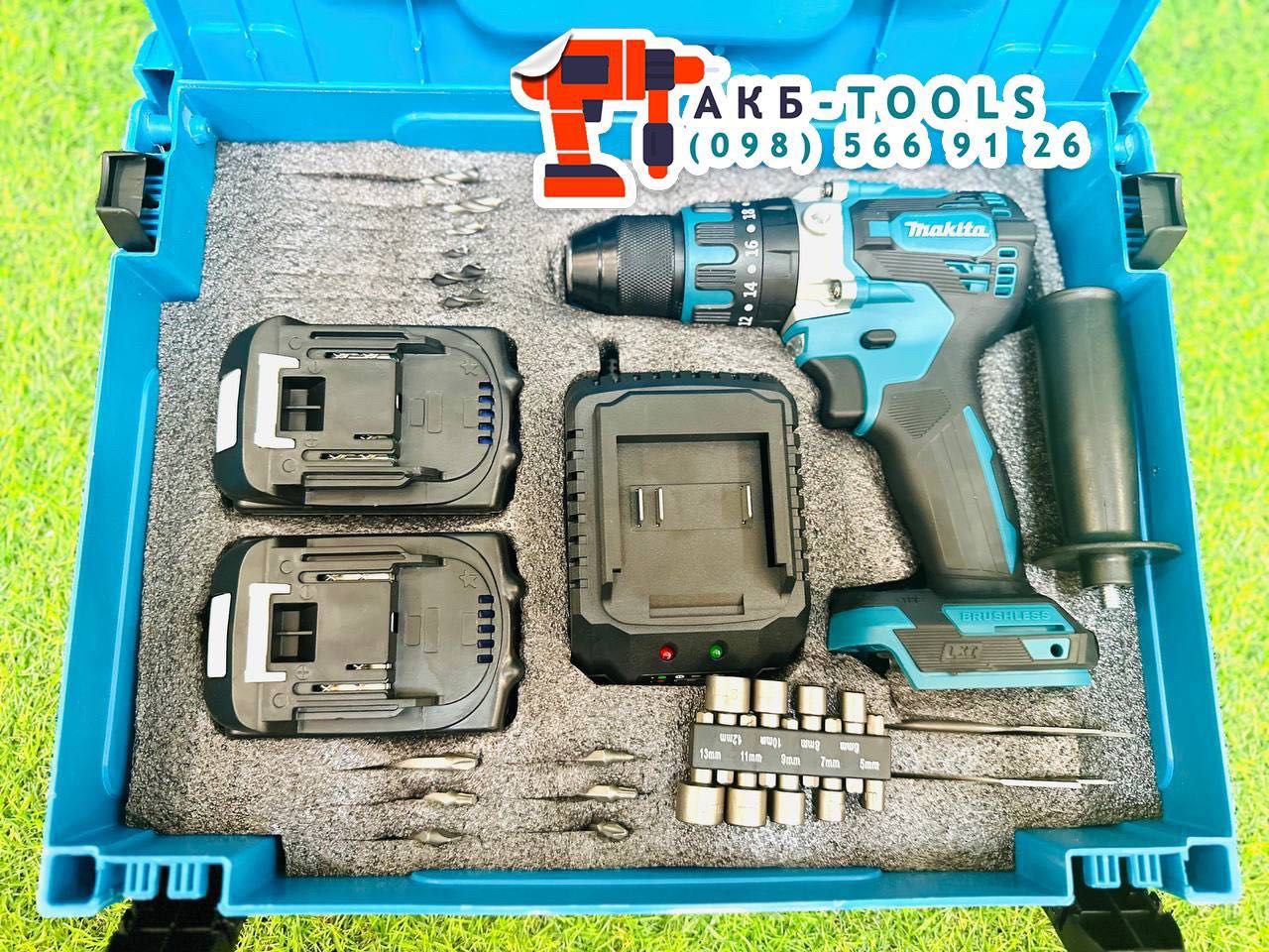 Акумуляторний Шуруповерт Makita DHP 485 + удар Безщітковий 36V 5A