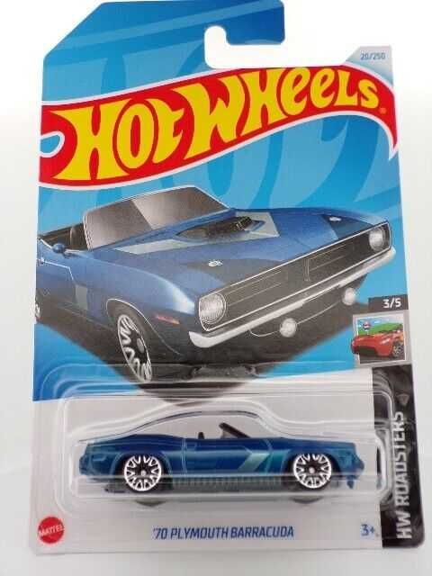 Машинка Hot Wheels '70 Plymouth Barracuda Roadsters 2024 и др. машинки