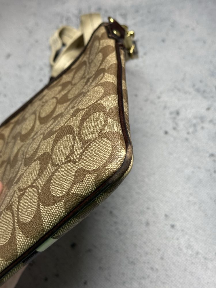 Torebka Coach Monogram Stripe Detail Small Crossbody Shoulder Bag