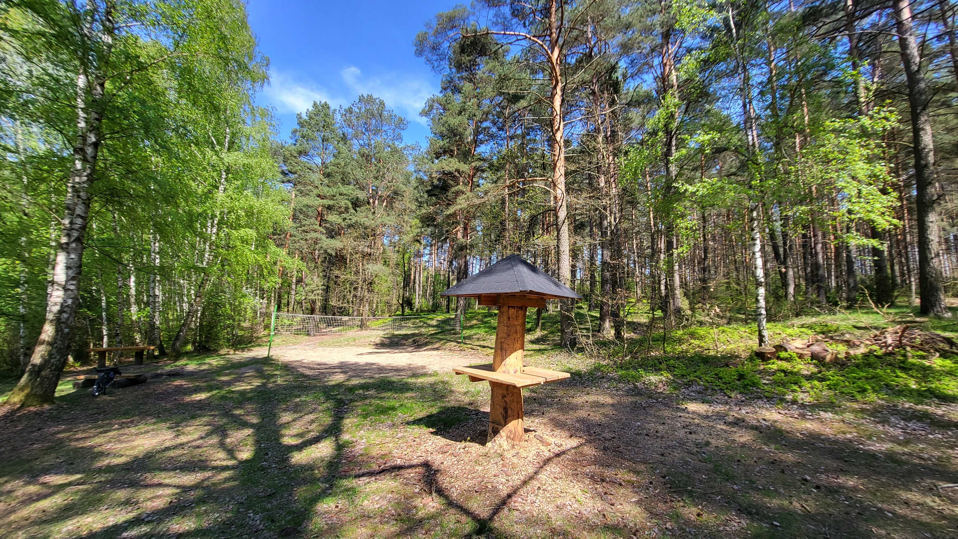 Domek letniskowy nad jeziorem w prywatnym lesie  - zupełnie nowy