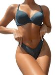 Damski zestaw bikini push-up L